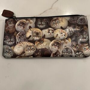 Cat Print Zipper Pouch